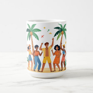 Tropical Beach Party Friends Summer Celebration Coffee Mug