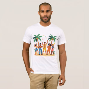 Tropical Beach Party Friends Summer Celebration T-Shirt