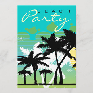 Tropical Beach Party Invitation