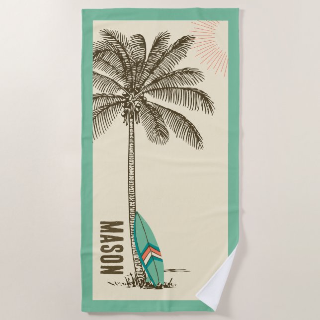 Tropical Beach Party Towel Party Favours (Front)