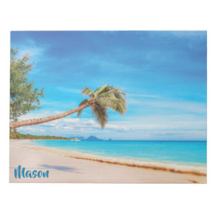 Tropical Beach (personalised name) Notepad