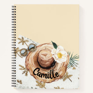 Tropical Beach Personalised  Notebook