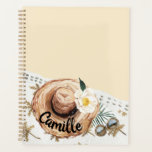 Tropical Beach Personalised Planner<br><div class="desc">Tropical Beach Personalised Planner. Matching items in our store Cava Party Design</div>