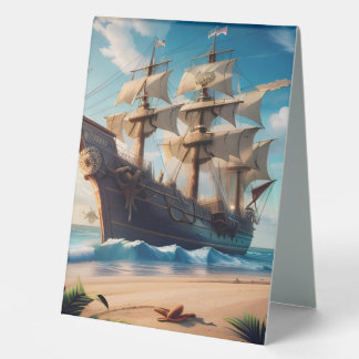 Tropical Beach Pirate Ship