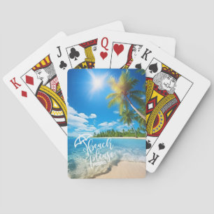 Tropical Beach Please Playing Cards