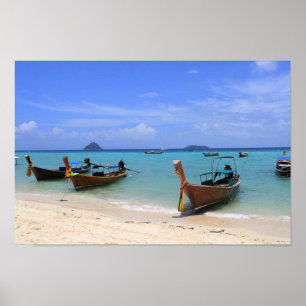 Tropical beach poster