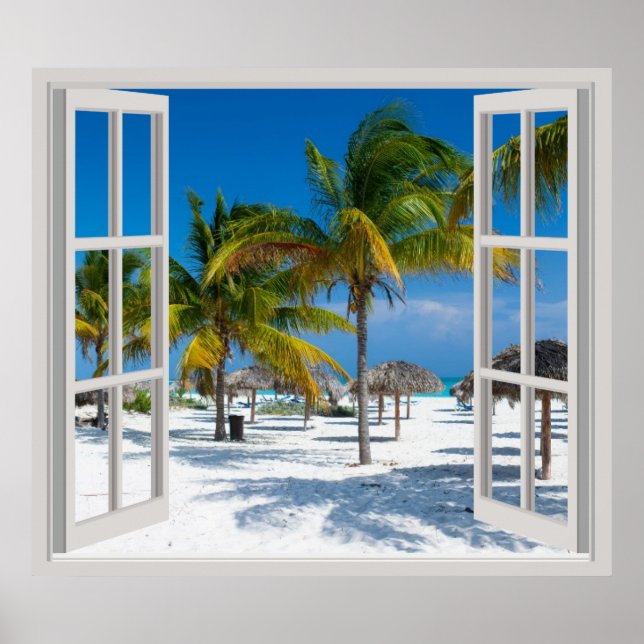 Tropical beach poster (Front)