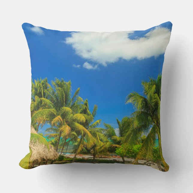 Tropical beach resort, Belise Cushion (Front)