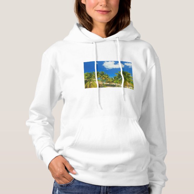 Tropical beach resort, Belise Hoodie (Front)