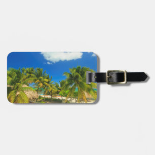 Tropical beach resort, Belise Luggage Tag