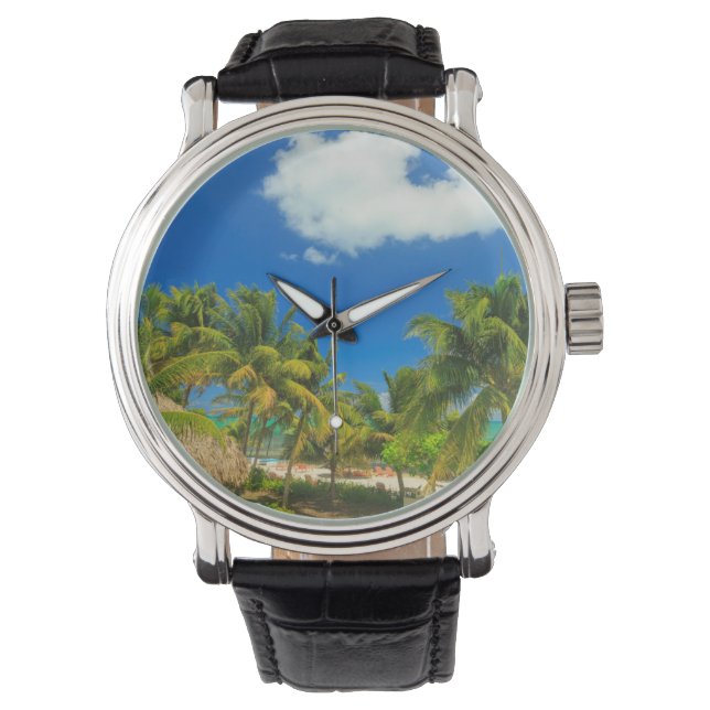 Tropical beach resort, Belise Watch (Front)