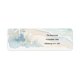 Tropical Beach Return Address Label