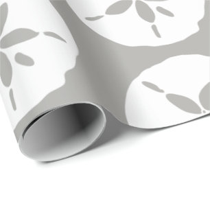 Tropical Beach Sand Dollars Patterned Wrapping Paper
