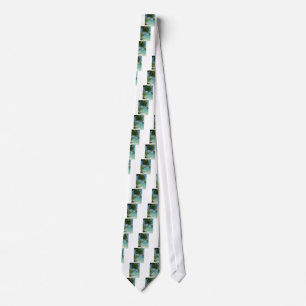Tropical Beach Sand Sun Water Ocean Waves Surf Art Tie