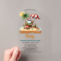 Tropical Beach & Santa Christmas Party