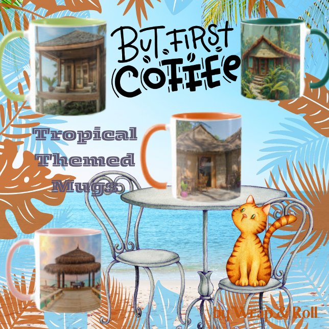 Tropical Beach Scene Mug (Creator Uploaded)