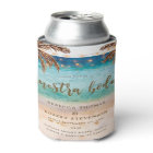 tropical beach scene nuestra boda invitation