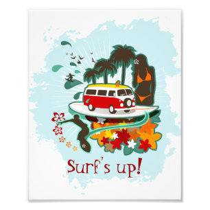 Tropical Beach Scene Photo Print