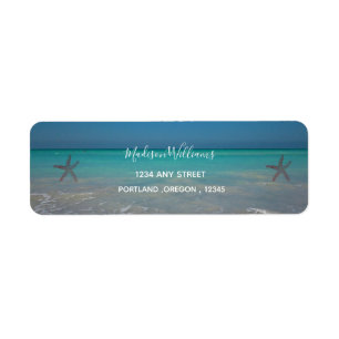 Tropical Beach Scene White Sands Modern Wedding