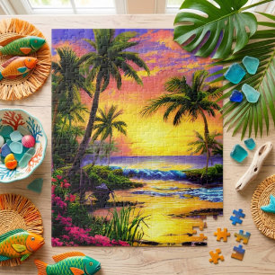 Tropical Beach Scenery Jigsaw Puzzle
