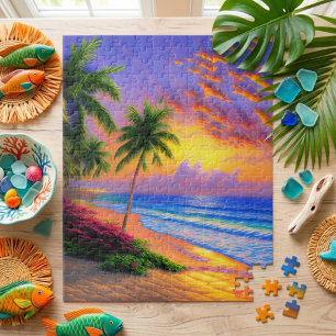 Tropical Beach Scenery Jigsaw Puzzle