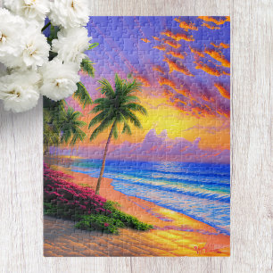 Tropical Beach Scenery Jigsaw Puzzle