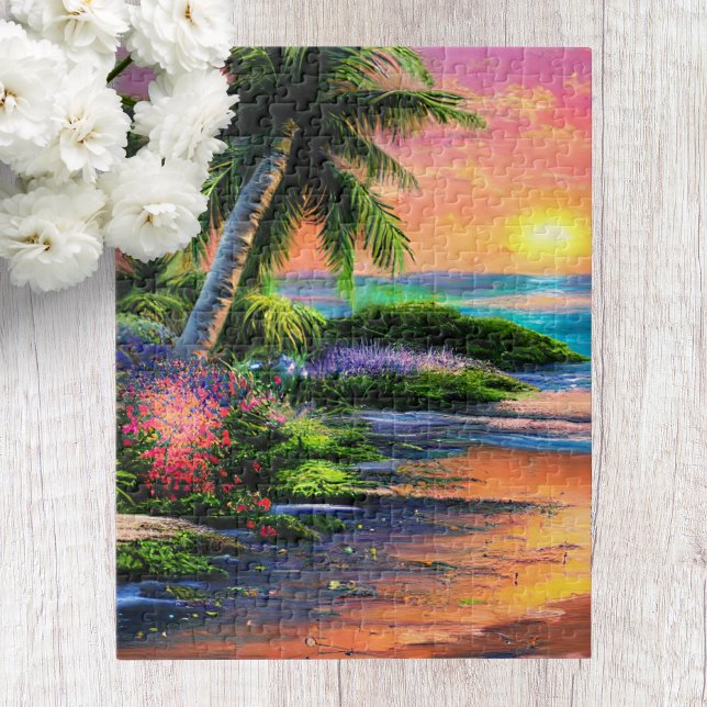 Tropical Beach Scenery Jigsaw Puzzle (Creator Uploaded)
