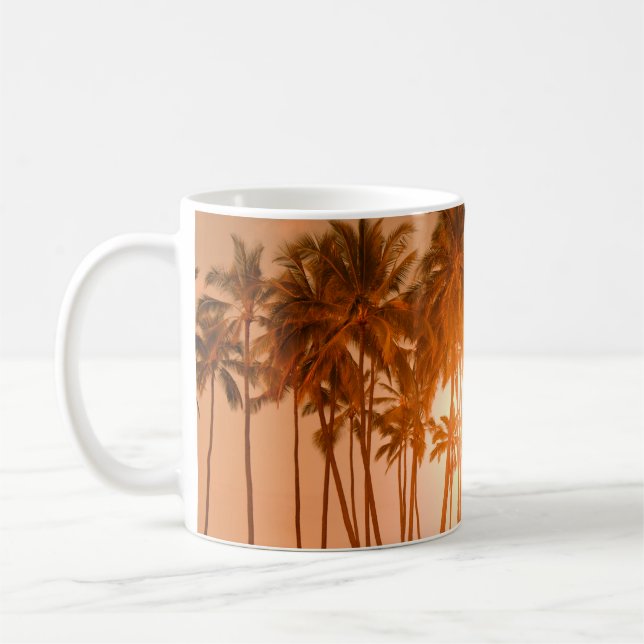 Tropical beach: scenic natural view coffee mug (Left)
