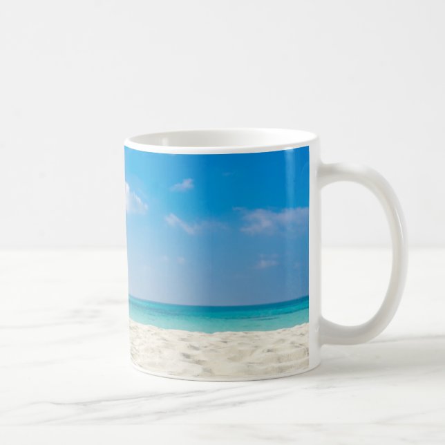 Tropical Beach Sea Sand Sky & Summer Day Coffee Mug (Right)