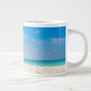 Tropical Beach Sea Sand Sky & Summer Day Large Coffee Mug