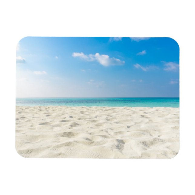 Tropical Beach Sea Sand Sky & Summer Day Magnet (Horizontal)