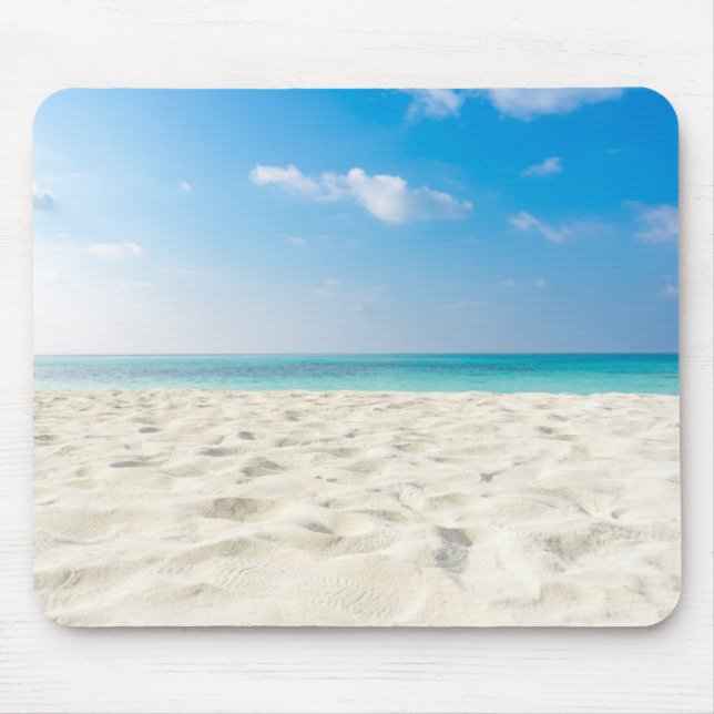 Tropical Beach Sea Sand Sky & Summer Day Mouse Mat (Front)