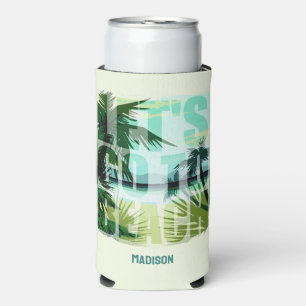 Tropical Beach Seltzer Can Cooler