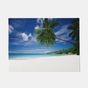 Tropical Beach Seychelles Doormat