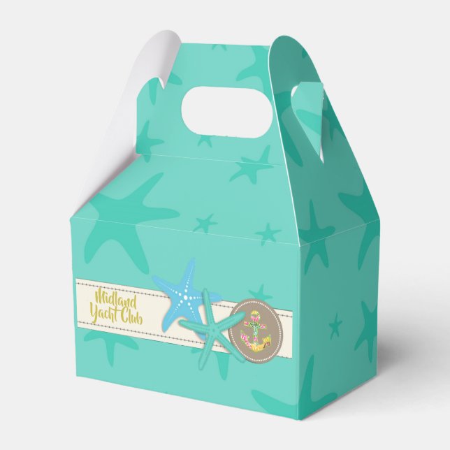 Tropical Beach Shell Favour Gift Bag Favour Box (Front Side)