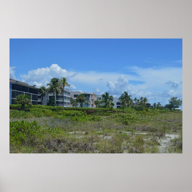 Tropical Beach Side Paradise Poster (Front)