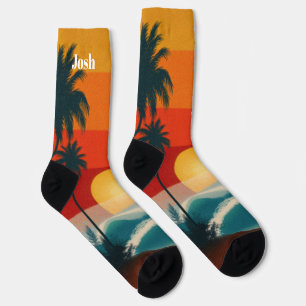 Tropical Beach Socks