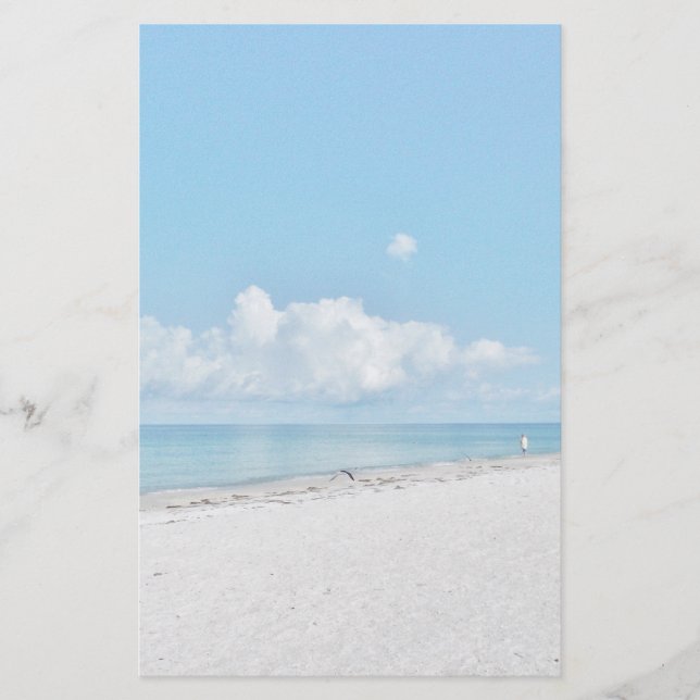 Tropical Beach Stationary Stationery (Front)