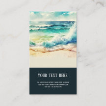 Tropical Beach Summer business card