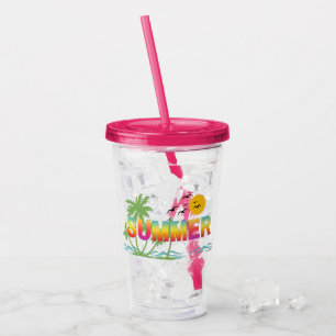 Tropical Beach Summer Cute Modern Acrylic Tumbler