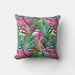 Tropical Beach Summer Palms Cushion