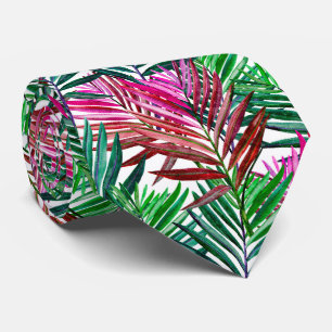 Tropical Beach Summer Palms Tie