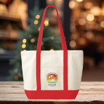 Tropical Beach Summer Vacation Beach Cruise Custom Tote Bag<br><div class="desc">Going on a family cruise vacation? Customise these camping retro designs for the whole family by adding your family name or custom text, and year of the adventure. I hope it’s not just about the cool design that caught your eye but the fact you’ll never find it in a department...</div>