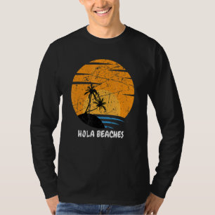 Tropical Beach Summer Vacation Vintage Sunset Beac T-Shirt