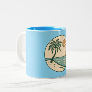 Tropical Beach Sunset Coffee Mug