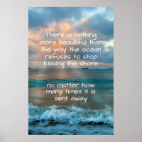 Tropical Beach Sunset Glow Tide Resilience Quote