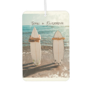 Tropical Beach,Surfboard Car Air Freshener
