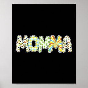 Tropical Beach Surfing Mommy Momma Birthday Party Poster