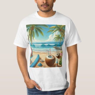 Tropical beach t-shirt