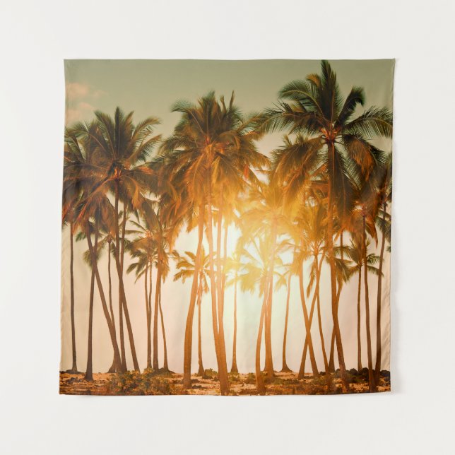Tropical beach tapestry (Front)